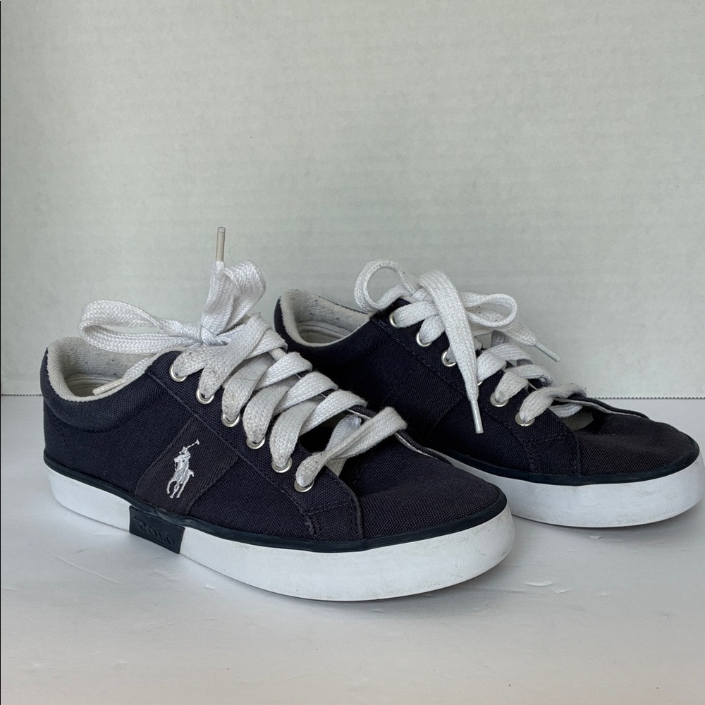 Ralph Lauren polo sneakers
Navy canvas 
Size 7B women’s